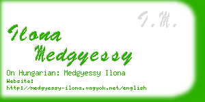 ilona medgyessy business card